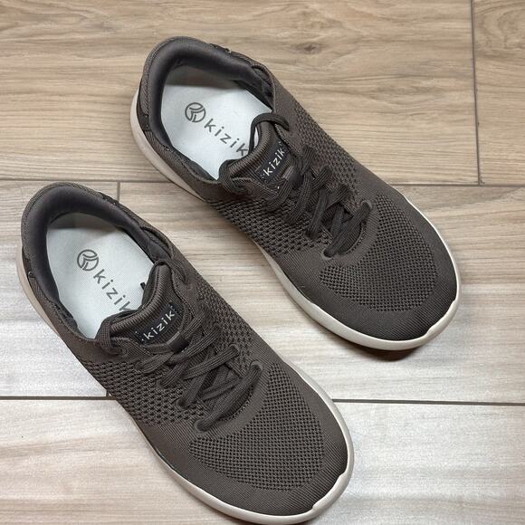 KIZIK Lima Shoes Size Men 9 / Womens 10.5 Unisex Gray Breathable Knit Hands Free - Picture 2 of 9